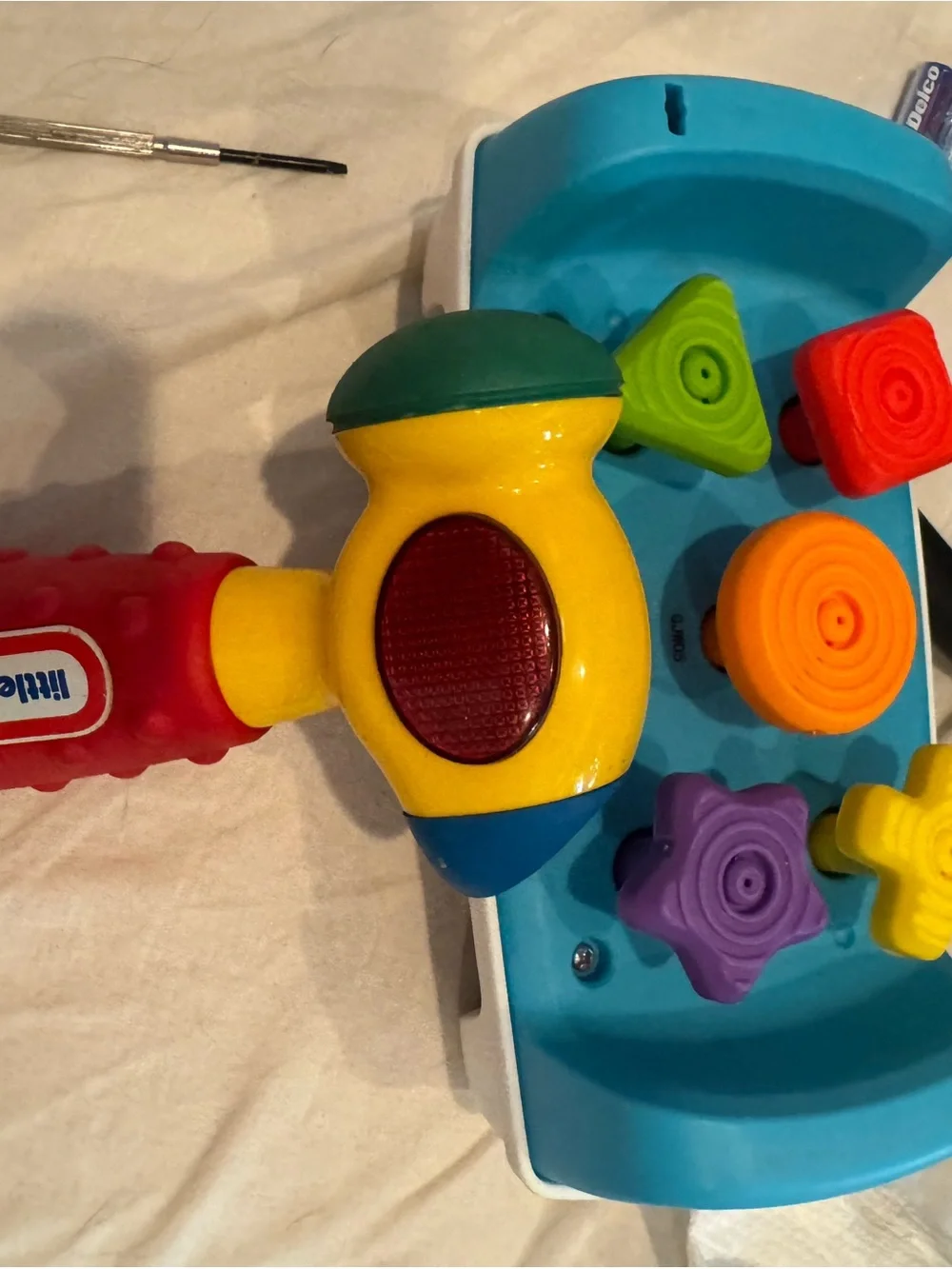 Colorful Hammer and Shape Pop Toy - Multicolor